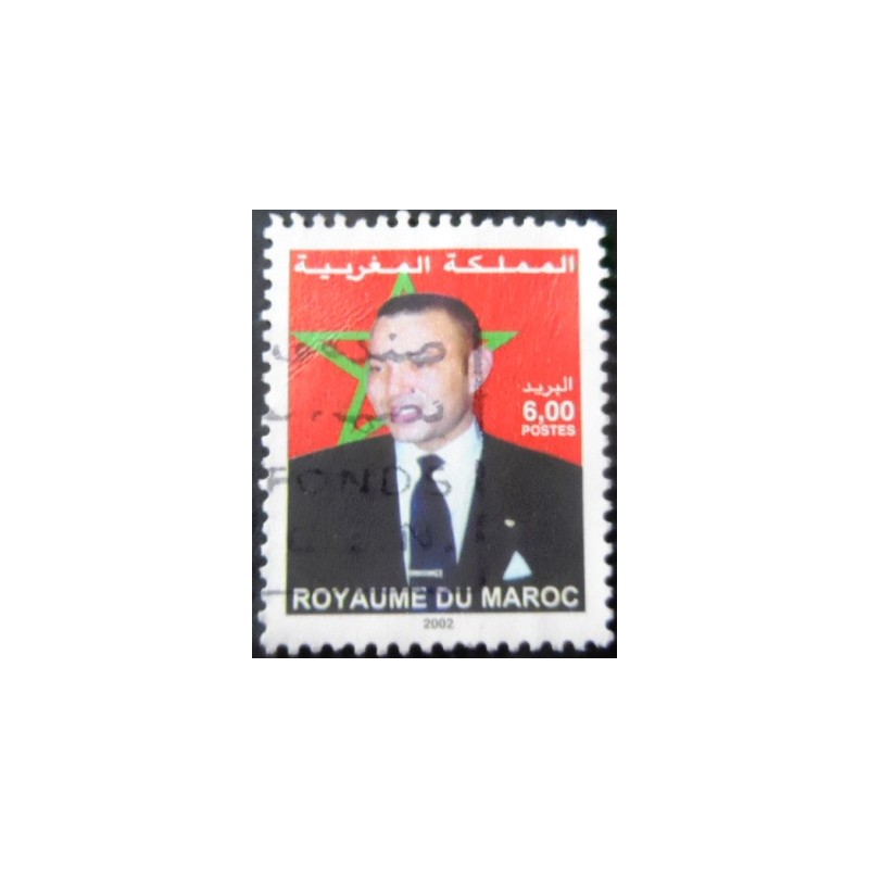 Selo postal do Marrocos de 2002 King Mohammed VI