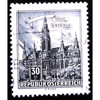 Imagem do Selo postal da Áustria de 1958 Church of Grace