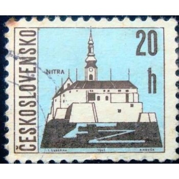 Imagem similar à do selo postal da Tchecoslováquia de 1965 Nitra