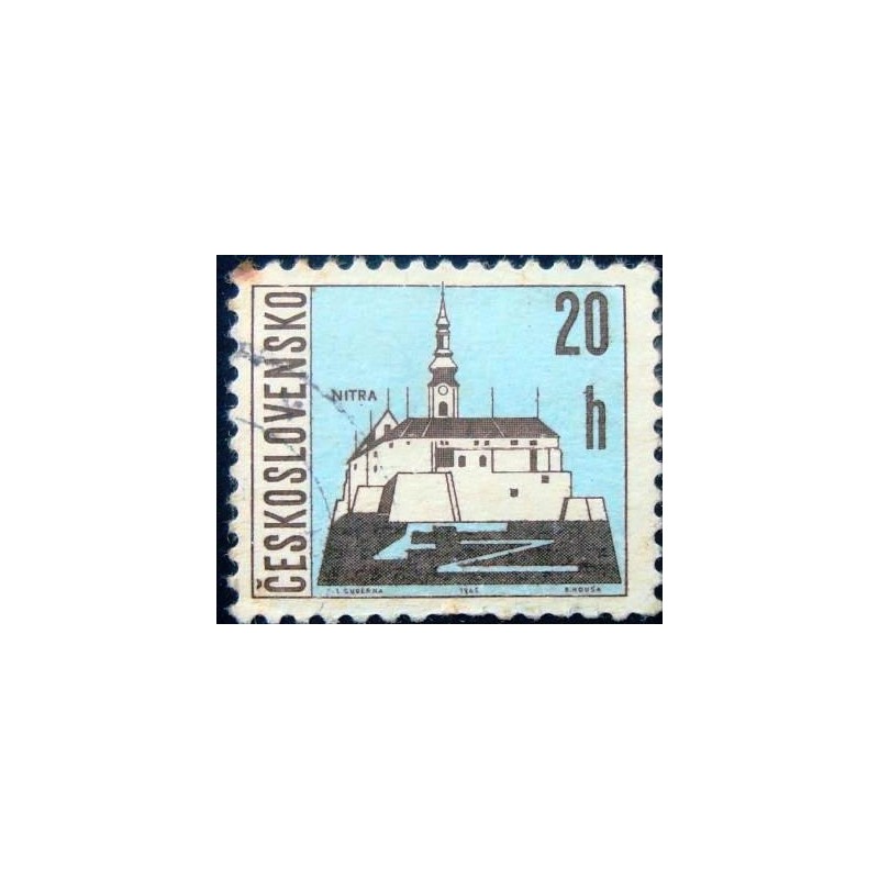 Imagem similar à do selo postal da Tchecoslováquia de 1965 Nitra