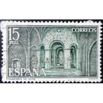 Selo postal da Espanha de 1974 Monastery of Leyre U