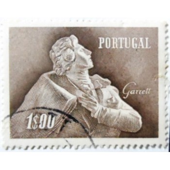 Imagem similar á do selo postal de Portugal de 1957 Almeida Garrett 1