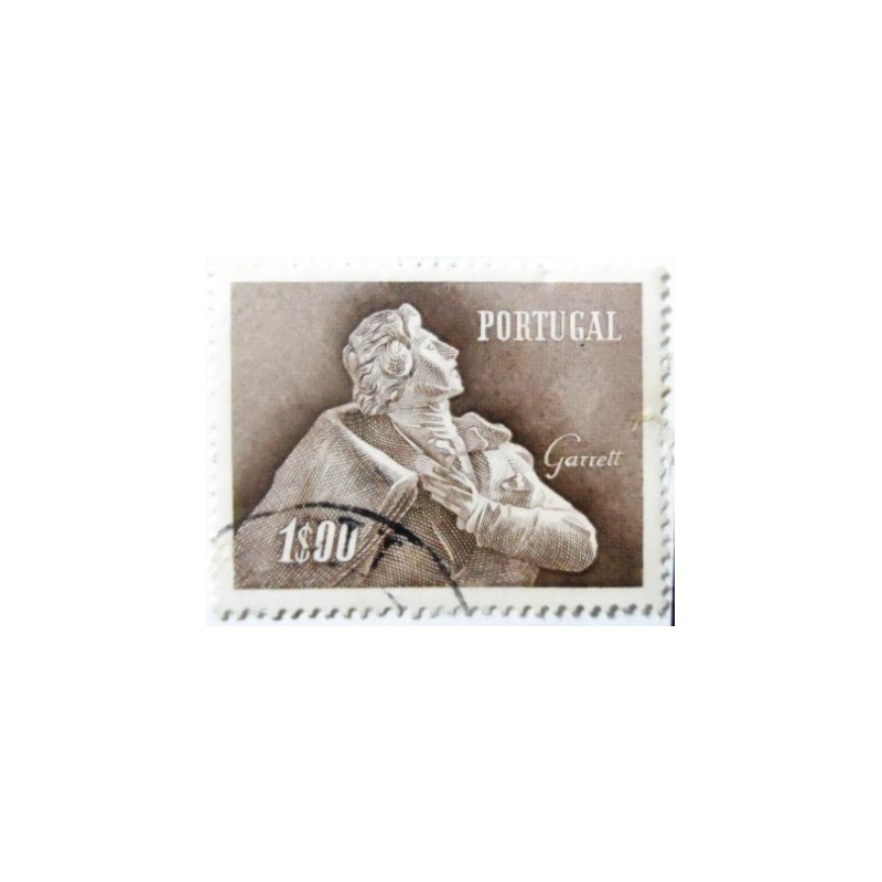 Imagem similar á do selo postal de Portugal de 1957 Almeida Garrett 1