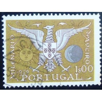 Imagem similar à do selo postal de Portugal de 1959 Coat of Arms of Aveiro 1$