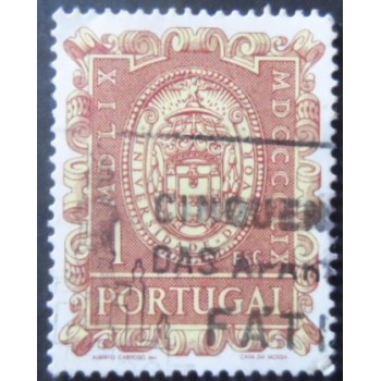 Imagem similar á do selo postal de Portugal de 1960 Seal of the university 1