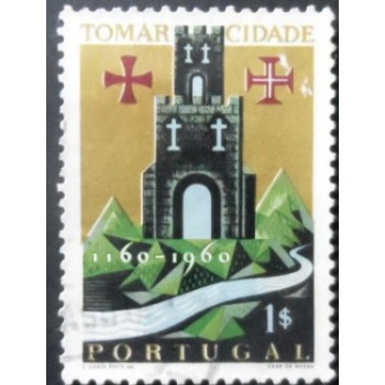 Imagem similar à do selo postal de Portugal de 1962 Coat of Arms of Tomar 1