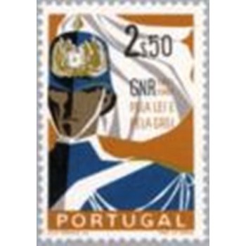 Selo postal de Portugal de 1962 Republican National Guard 2,50