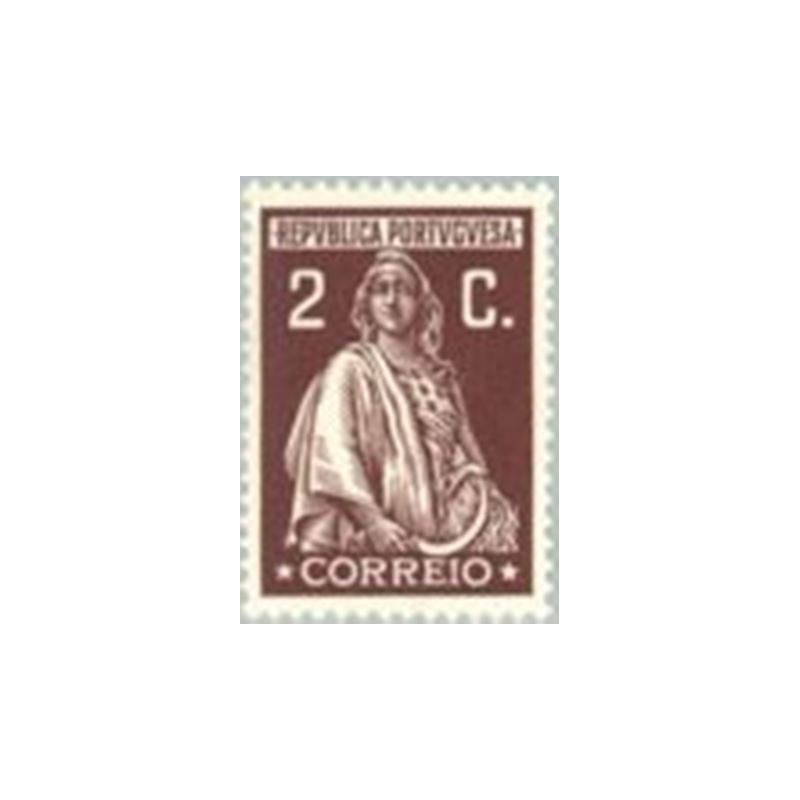 Selo postal de Portugal de 1926 Ceres