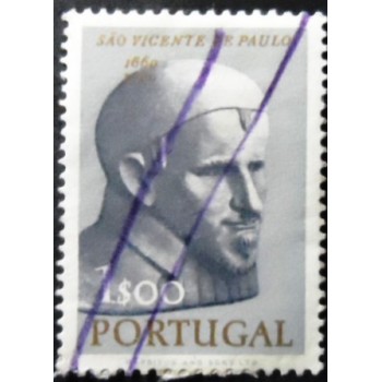 Imagem similar à do selo postal de Portugal de 1963 Saint Vicent de Paul 1