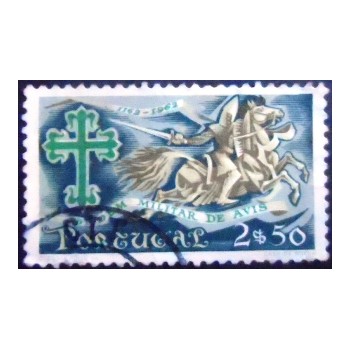 Imagem similar à do selo postal de Portugal de 1963 Emblem of Order and Knight 2$50