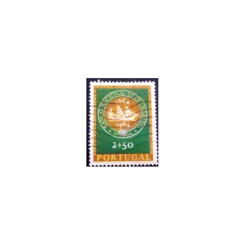 Selo postal de Portugal de 1964 National Overseas Bank 2,50