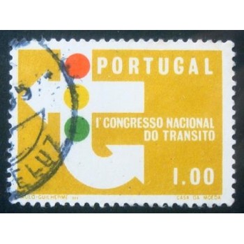 Imagem similar à do selo postal de Portugal de 1965 Traffic Lights 1