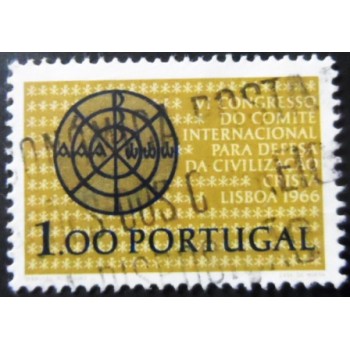 Imagem similar à do selo postal de Portugal de 1966 Christ Monogramm 1$