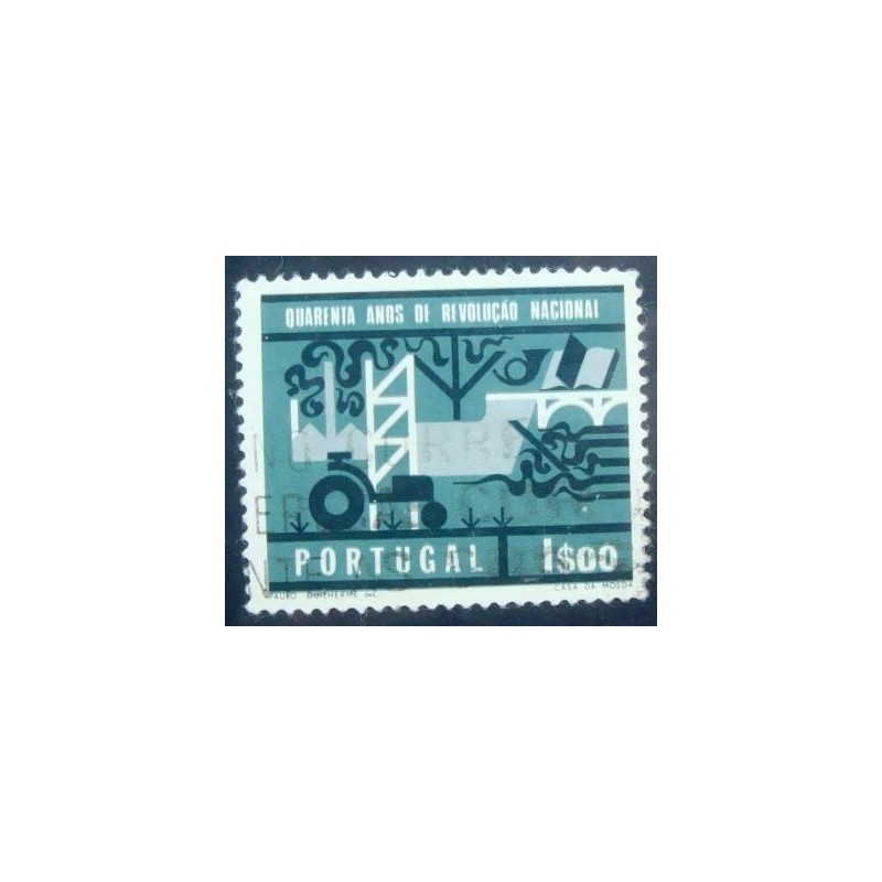 Imagem similar à do selo postal de Portugal de 1966 Depiction of the Development of Portugal 1$