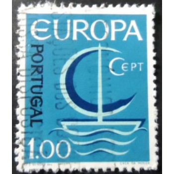 Imagem similar à do selo postal de Portugal de 1966 C.E.P.T. Ship 1