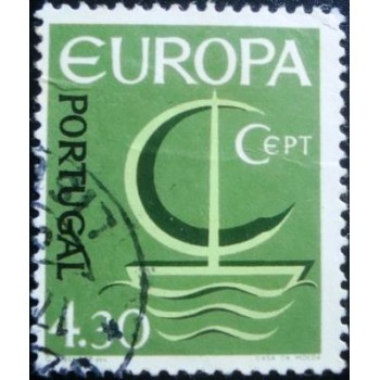 Imagem similar à do selo postal de Portugal de 1966 C.E.P.T. Ship 4,30