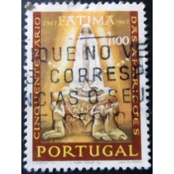 Selo postal de Portugal de 1967 Apparition of Fatima 1