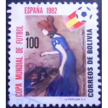 Selo postal da Bolívia de 1982 The end of the show
