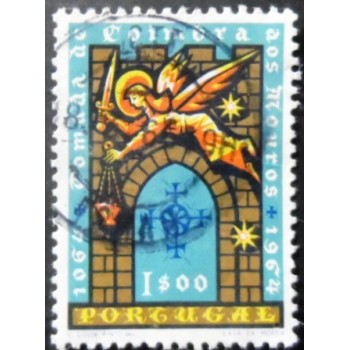 Imagem similar à do selo postal de Portugal de 1966 Conquest of City of Coimbra 1