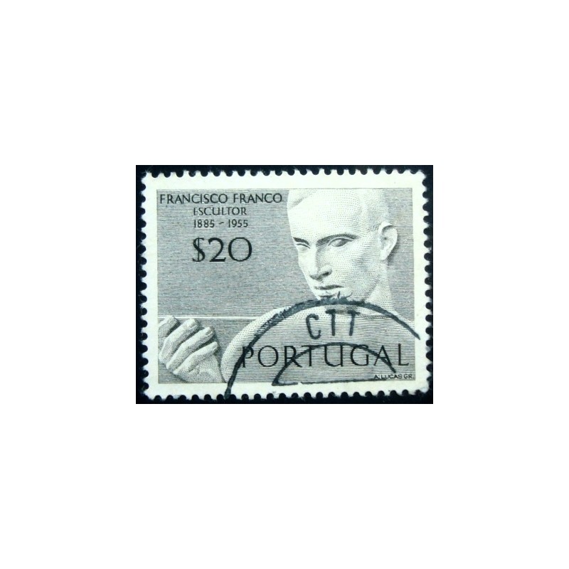 Imagem similar à do selo postal de Portugal de 1971 Francisco Franco - perf 11½ x 12½