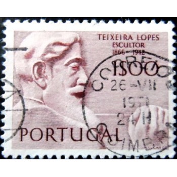 Imagem similar à do selo postal de Portugal de 1971 Teixeira Lopes U