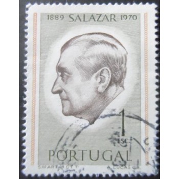 Imagem similar à do selo postal de Portugal de 1971 Antonio Salazar A