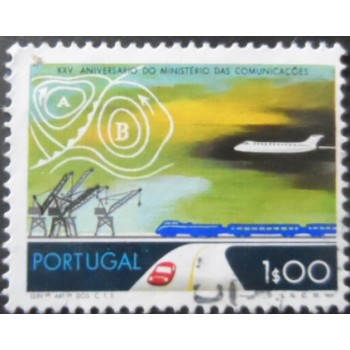 Selo postal de Portugal de 1973 Water and in the Air