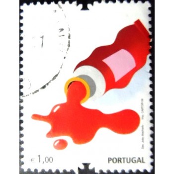 Imagem similar à do selo postal de Portugal de 2009 The Stamps and the Senses