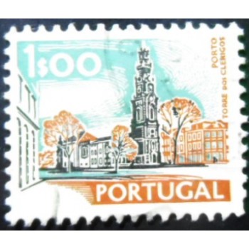 Imagem similar à do selo postal de Portugal de 1973 Torre dos Clérigos Porto XII