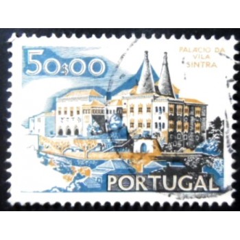 Selo postal de Portugal de 1972 Sintra King's Palace xII