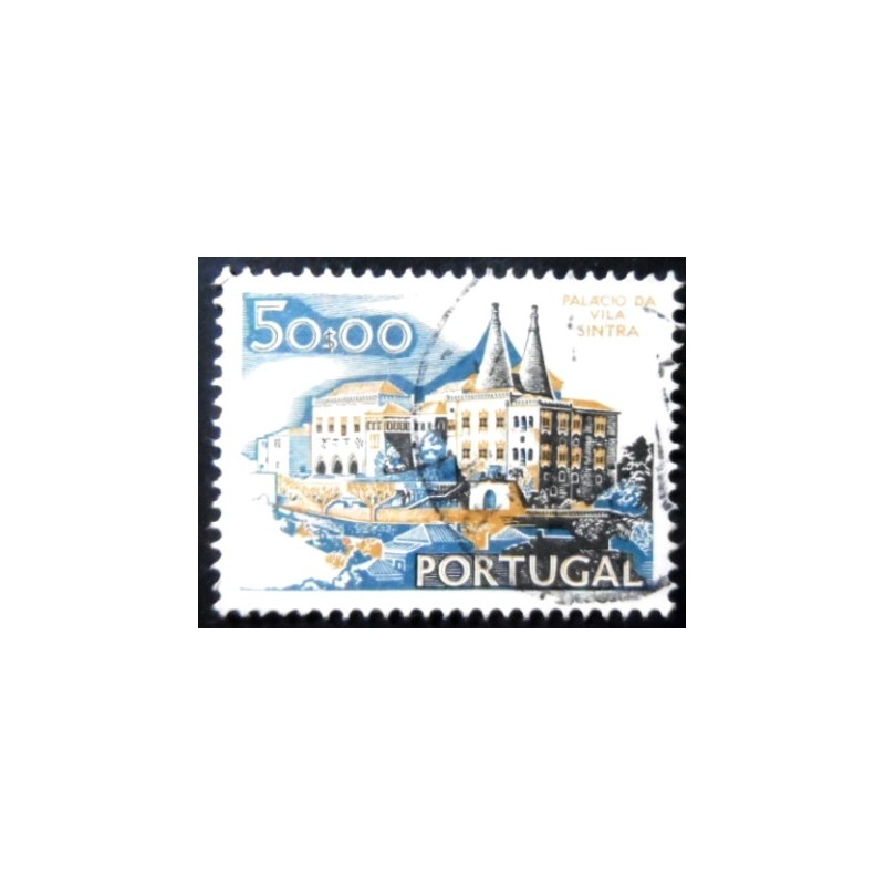 Selo postal de Portugal de 1972 Sintra King's Palace xII