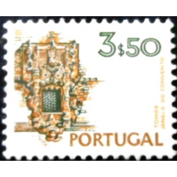 Selo postal de Portugal de 1973 Convent of Christ Tomar U