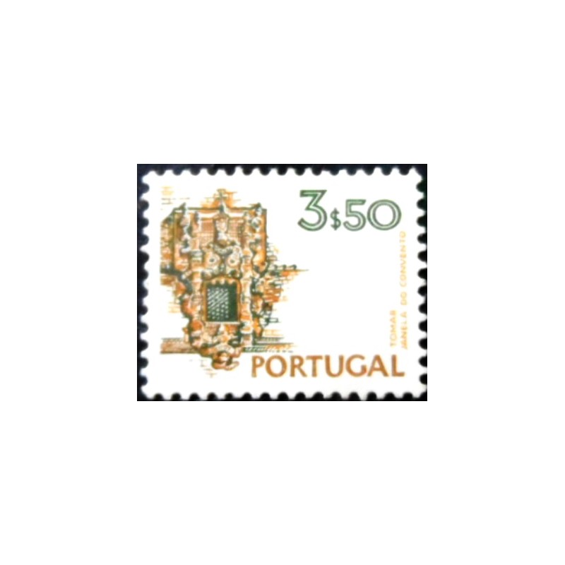 Selo postal de Portugal de 1973 Convent of Christ Tomar U