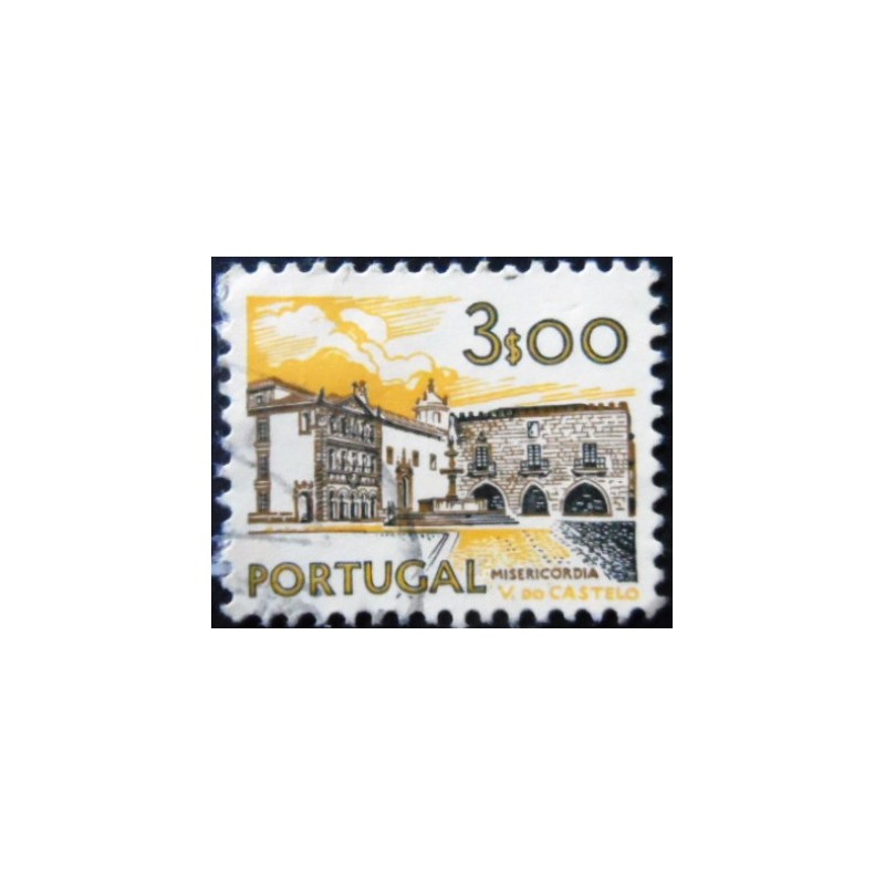 Selo postal de Portugal de 1974 Viana do Castelo Hospital XIII