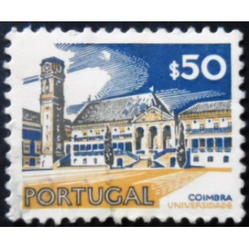 Imagem similar à do selo postal de Portugal de 1974 Coimbra University XIV