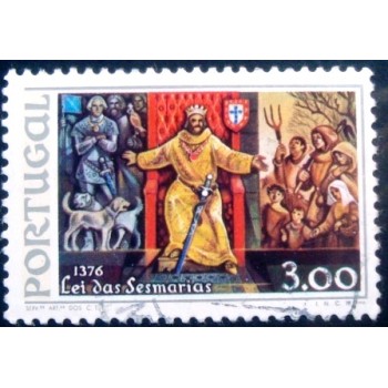 Imagem similar à do selo postal de Portugal de 1976 King Ferdinand 1