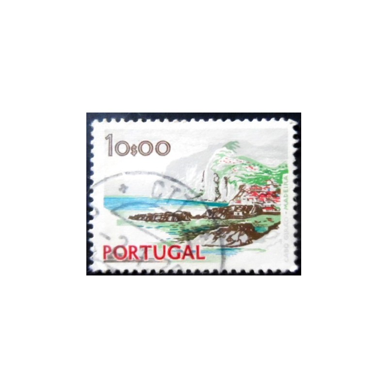 Imagem similar à do selo postal de Portugal de 1972 Cape Girao Madeira XVI