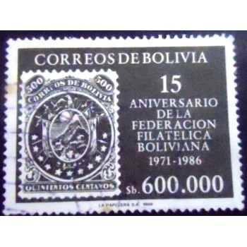 Selo postal da Bolívia de 1986 Bolivian stamp MI nr.17
