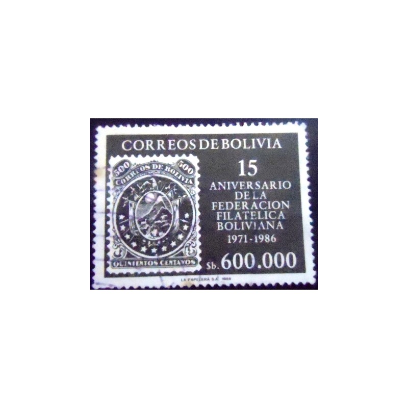 Selo postal da Bolívia de 1986 Bolivian stamp MI nr.17