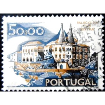 Selo postal de Portugal de 1978 Sintra King's Palace