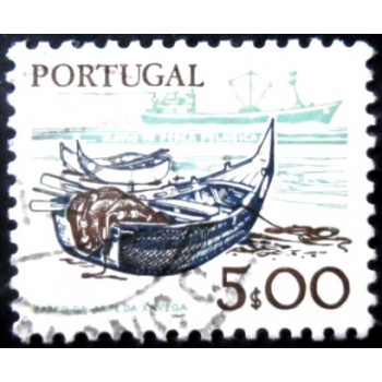 Imagem similar à do selo  postal de Portugal de 1978 Tunny fishing boats