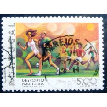 Imagem similar à do selo postal de Portugal de 1978 Running