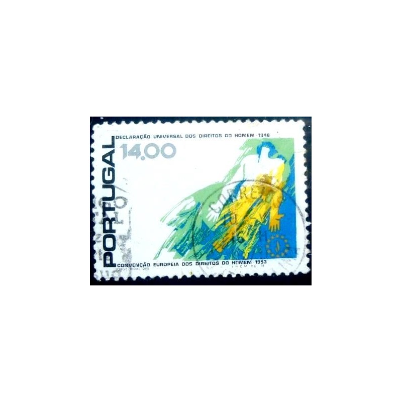 Imagem similar à do selo postal de Portugal de 1978 Human figure