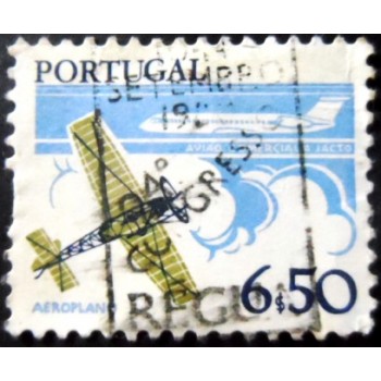 Imagem similar à do selo postal de Portugal de 1980 Aeroplano