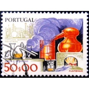 Imagem similar à do selo postal de Portugal de 1980 Alembic U