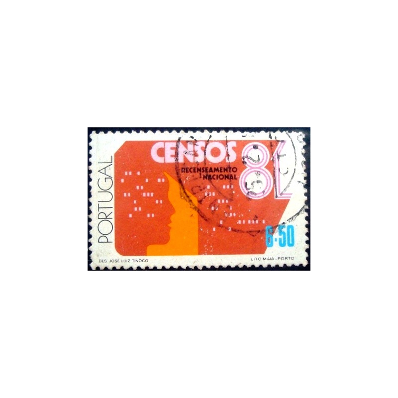 Selo postal de Portugal de 1981 Census 81