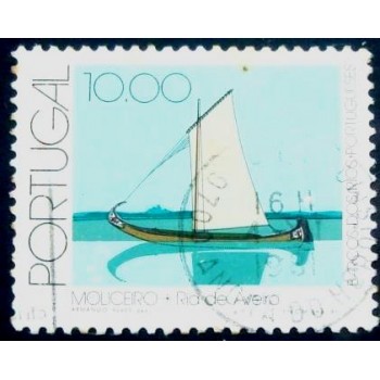 Imagem similar à o selo postal de Portugal de 1981 Moliceiro U