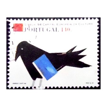 Selo postal de Portugal de 1994 Artes Plásticas U