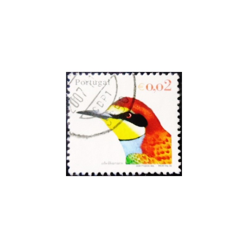 Selo postal de Portugal de 2002 European Bee-eater U