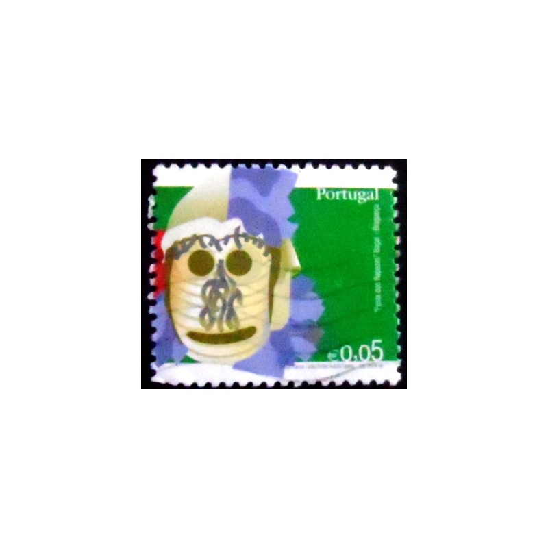 Imagem similar à do selo postal de Portugal de 2006 Portuguese Masks 5